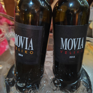 Movia wines in wineshop in Mostar
